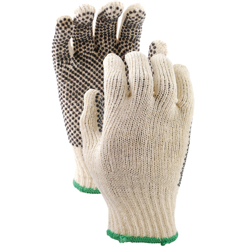 Gants en tricot avec pois de PVC 417, Poly/coton, Un c&ocirc;t&eacute;, Petit Maritime Industrial Rubber