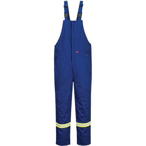 Pantalon &agrave; bavette isol&eacute; 88/12 Bizflame, Coton/Nylon, Petit, Bleu Maritime Industrial Rubber
