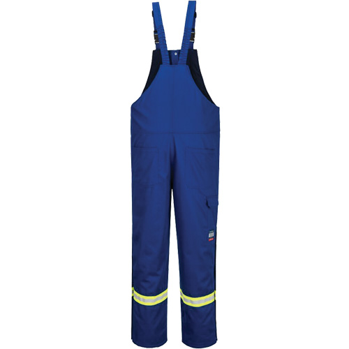 Pantalon &agrave; bavette isol&eacute; 88/12 Bizflame, Coton/Nylon, Petit, Bleu Maritime Industrial Rubber