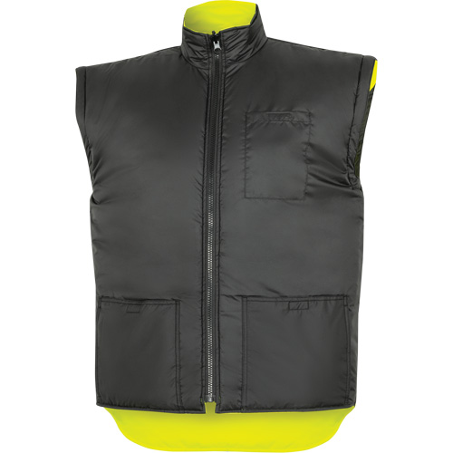 Parka de s&eacute;curit&eacute; d'hiver imperm&eacute;able 7-en-1 5057 Pioneer Yukon, Polyester, Noir/Jaune lime haute visibilit&eacute;, T-petit Maritime Industrial Rubber