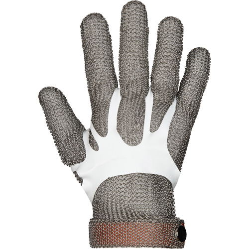 MMG Food Safe Metal Chainmail Gloves, Size 2X-Small, Stainless Steel Shell, ASTM ANSI Level A9 Maritime Industrial Rubber