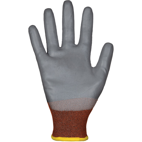 Dexterity Pro S21TAXRPU Cut Protection Gloves, Size 5, 21 Gauge, Polyurethane Coated, Nylon/TenActiv Shell, ASTM ANSI Level A5 Maritime Industrial Rubber
