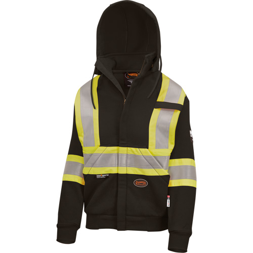 Heavyweight Safety Hoodie, Women's, X-Small, Black Maritime Industrial Rubber