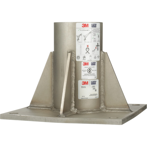 Base de m&acirc;t de potence haute capacit&eacute; en acier inoxydable &agrave; fixation au sol pour espace clos DBI-SALA Maritime Industrial Rubber