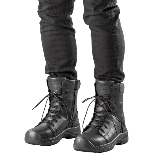 Bottes de s&eacute;curit&eacute; Ice Hero II pour hommes, Cuir, Semelle R&eacute;sistant aux perforations, Pointure 10 Maritime Industrial Rubber