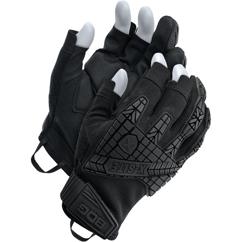 Gants de d&eacute;clenchement r&eacute;sistants aux chocs X-Site, Paume Su&egrave;de, Taille T-petit Maritime Industrial Rubber