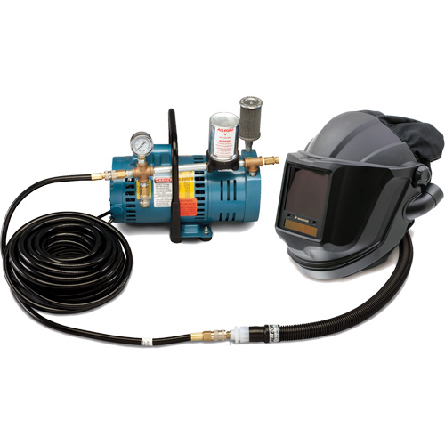 1-Worker MAXSHIELD&reg; Supplied Air Shield & Flip-Front Welding System Maritime Industrial Rubber