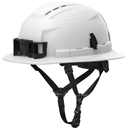 BOLT Full Brim Safety Helmet, Meets CSA Type 2, Ratchet Suspension, Vented Maritime Industrial Rubber