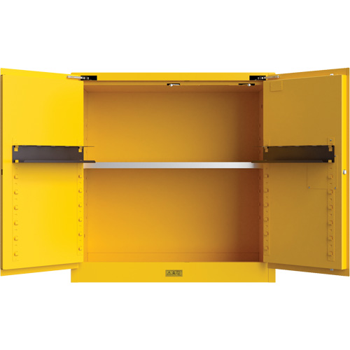 Utili-Guard+ Flammable Safety Cabinet, 30 gal., 1 Door, 43" W x 44" H x 22" D Maritime Industrial Rubber