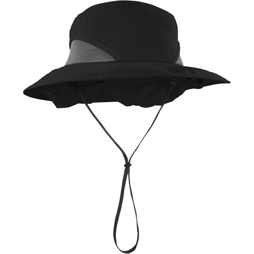 Chapeau de garde forestier 8934 Chill-Its avec prot&egrave;ge-nuque, grand/ T-grand, Noir Maritime Industrial Rubber