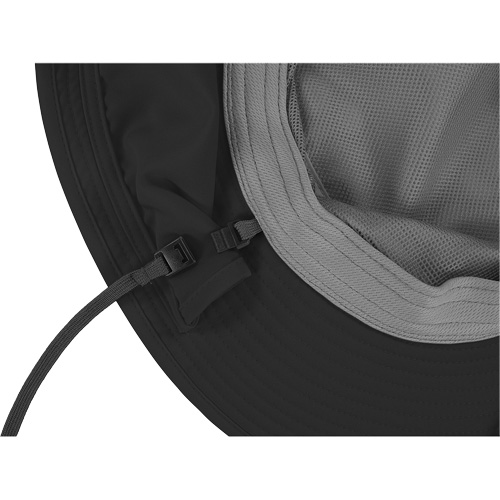 Chapeau de garde forestier 8934 Chill-Its avec prot&egrave;ge-nuque, grand/ T-grand, Noir Maritime Industrial Rubber