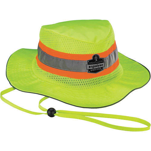 Chapeau de soleil de garde forestier de refroidissement en microfibre Chill-Its 8935MF, 2T-grand/3T-grand, Lime haute visibilit&eacute; Maritime Industrial Rubber