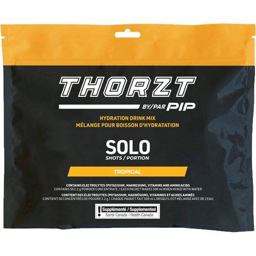 M&eacute;lange de boisson hydratante sans sucre en portion unique THORZT, Emballage-portion, Tropical Maritime Industrial Rubber