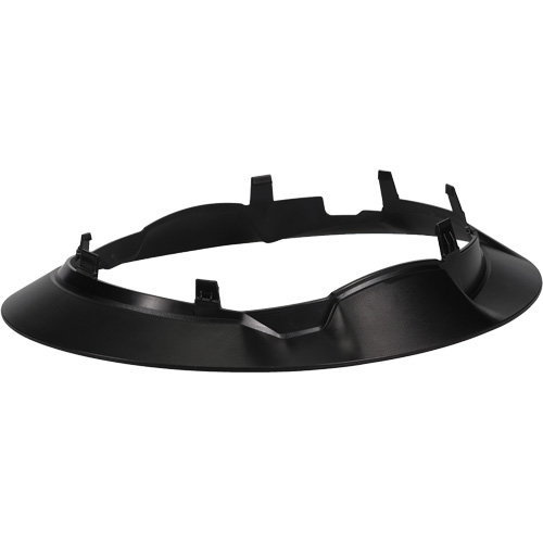 Bordure large compl&egrave;te &agrave; agrafe pour casque d'alpiniste RZRBack, blanc Maritime Industrial Rubber