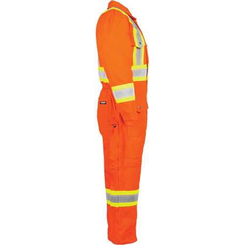 Salopette en canevas doubl&eacute;e haute visibilit&eacute;, 2T-Grand, Orange haute visibilit&eacute; Maritime Industrial Rubber