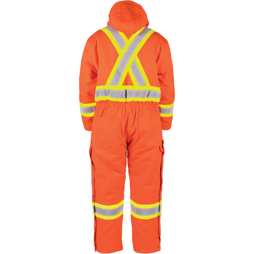 Salopette en canevas doubl&eacute;e haute visibilit&eacute;, 2T-Grand, Orange haute visibilit&eacute; Maritime Industrial Rubber