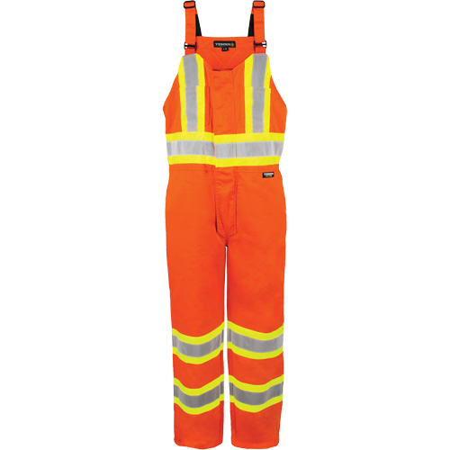 High-Visibility Unlined Overalls, X-Small, High Visibility Orange Maritime Industrial Rubber