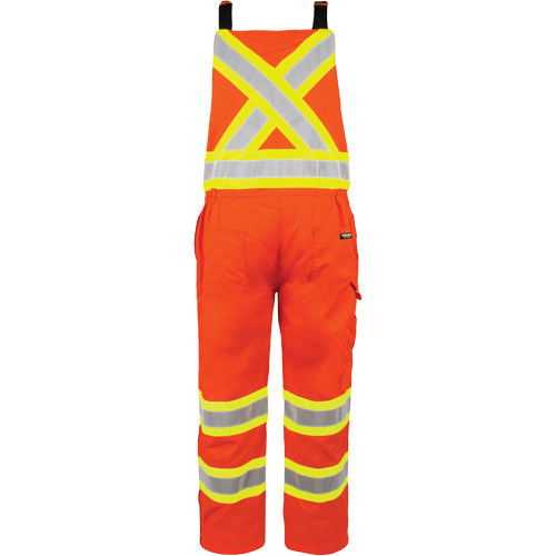 High-Visibility Unlined Overalls, X-Small, High Visibility Orange Maritime Industrial Rubber