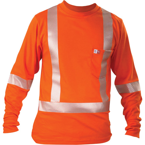 Long-Sleeved T-Shirt, Large, Orange Maritime Industrial Rubber
