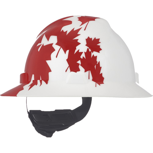 Casque de protection V-Gard &agrave; fentes s&eacute;rie Canadian Freedom, Suspension Rochet, Non ventil&eacute; Maritime Industrial Rubber