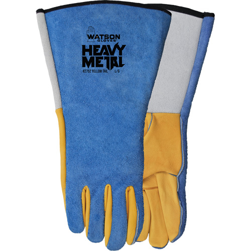Yellow Tail MIG/TIG Welding Gloves, Grain Deerskin/Split Cowhide, Size Medium Maritime Industrial Rubber