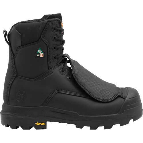 Vulcan Work Boots with External Metguard, Leather, Size 7, Impermeable Maritime Industrial Rubber