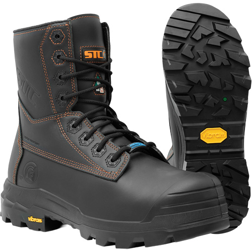Bottes de travail Metpro Flex avec protecteur m&eacute;tatarsien, Cuir, Taille 9-1/2, Imperm&eacute;able Maritime Industrial Rubber