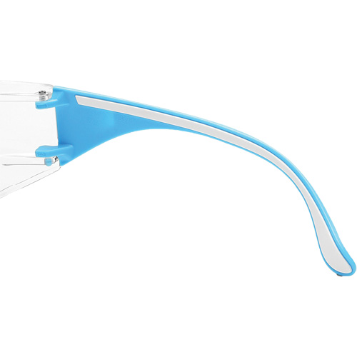 Adapt Lite Blue/White Safety Glasses, Clear Lens, Anti-Fog/Anti-Scratch, ANSI Z87+/Meets/Exceeds CSA Z94.3 Maritime Industrial Rubber