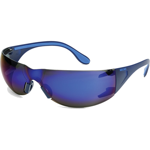 Adapt Lite Safety Glasses, Blue Mirror Lens, Anti-Fog/Anti-Scratch, ANSI Z87+/Meets/Exceeds CSA Z94.3 Maritime Industrial Rubber