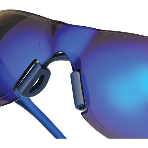 Adapt Lite Safety Glasses, Blue Mirror Lens, Anti-Fog/Anti-Scratch, ANSI Z87+/Meets/Exceeds CSA Z94.3 Maritime Industrial Rubber