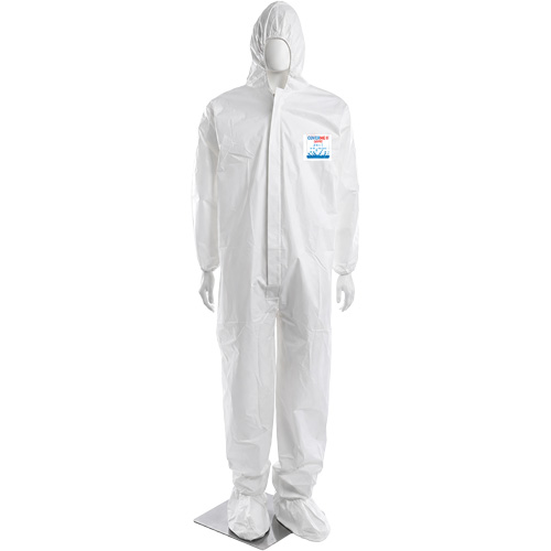 CoverMe XP1800 Coverall, 4X-Large, White, Microporous Maritime Industrial Rubber