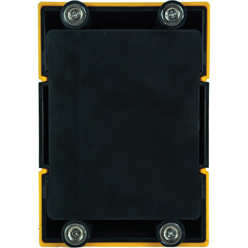 Syst&egrave;me de barri&egrave;re de s&eacute;curit&eacute; HAZLOK, Plastique, Fixation magn&eacute;tique, 30', Ruban Noir et jaune Maritime Industrial Rubber