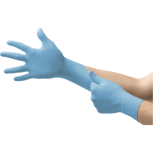 MICROFLEX 92-134 Versatility Disposable Gloves, 8.5/9/Large, Nitrile, 2.76-mil/3.94-mil, Powder-Free, Blue, Class 2 Maritime Industrial Rubber