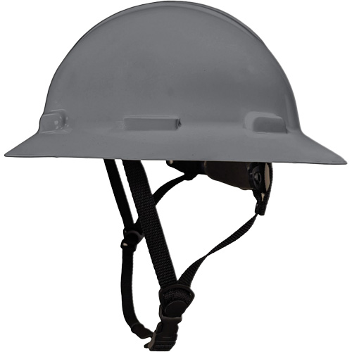 Casque de s&eacute;curit&eacute; &agrave; bordure compl&egrave;te LIDGUARD avec mentonni&egrave;re, R&eacute;pond aux normes CSA type 1, Suspension Rochet, Ventil&eacute; Maritime Industrial Rubber