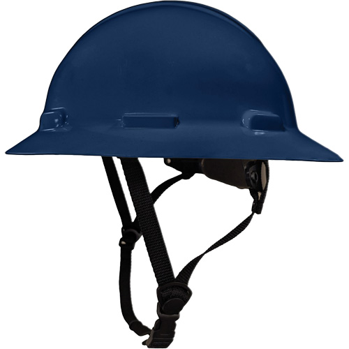 Casque de s&eacute;curit&eacute; &agrave; bordure compl&egrave;te LIDGUARD avec mentonni&egrave;re, R&eacute;pond aux normes CSA type 1, Suspension Rochet, Ventil&eacute; Maritime Industrial Rubber