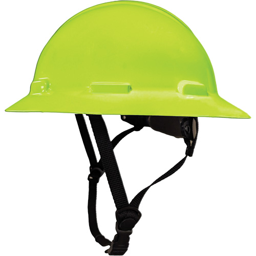 Casque de s&eacute;curit&eacute; &agrave; bordure compl&egrave;te LIDGUARD avec mentonni&egrave;re, R&eacute;pond aux normes CSA type 1, Suspension Rochet, Ventil&eacute; Maritime Industrial Rubber