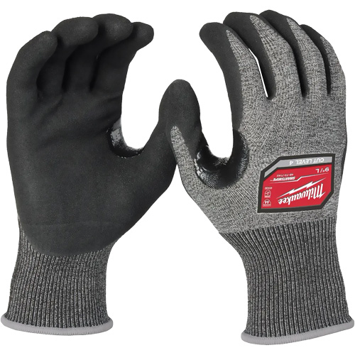 Gants haute dext&eacute;rit&eacute; r&eacute;sistants &agrave; la coupe, Taille 2T-Grand, Calibre 18, Rev&ecirc;tement Nitrile, Enveloppe en Poly&eacute;thyl&egrave;ne, ANSI/ISEA 105 niveau 4/EN 388 niveau D Maritime Industrial Rubber