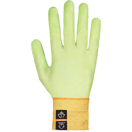 Gants ultra-fins haute visibilit&eacute; r&eacute;sistants &agrave; la coupe Dexterity Max, 12, Rev&ecirc;tement Mousse de nitrile, ASTM ANSI niveau A6 Maritime Industrial Rubber