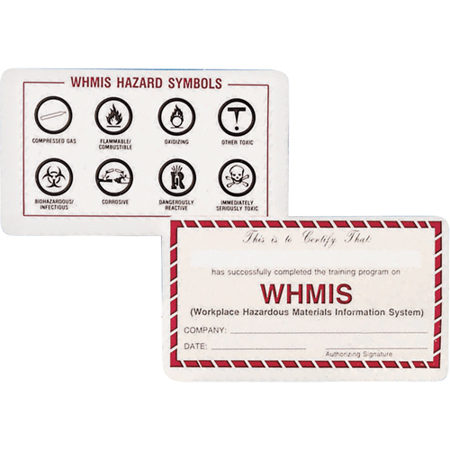 WHMIS Wallet Cards Maritime Industrial Rubber