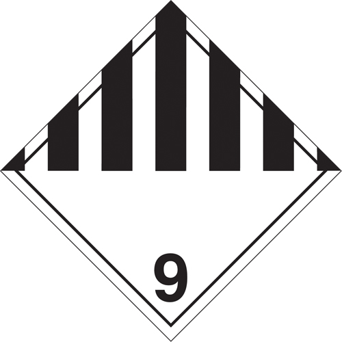 Miscellaneous Danger TDG Placard, Tagboard Maritime Industrial Rubber