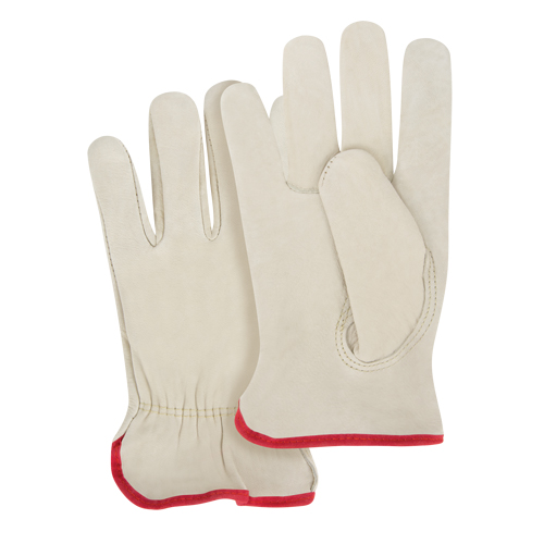 Close-Fit Driver's Gloves, Small, Grain Cowhide Palm Maritime Industrial Rubber