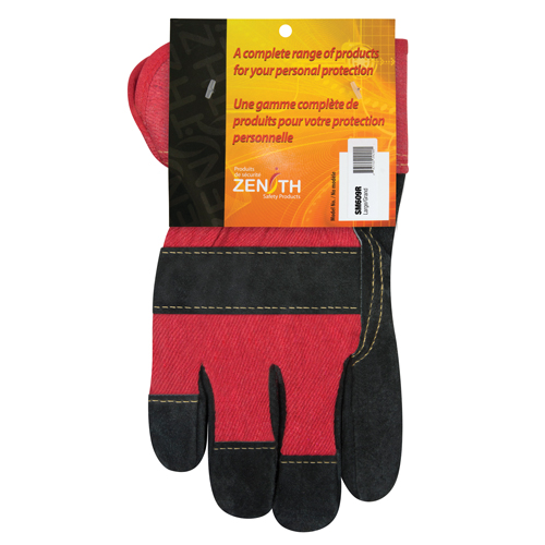 Gants d'ajusteur doubl&eacute;s pour l'hiver &agrave; chaleur sup&eacute;rieure, Grand, Paume en Cuir de vache refendu, Doublure en Thinsulate Maritime Industrial Rubber