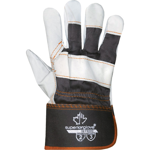 Endura&reg; Sweat-Absorbing Gloves, X-Large, Grain Cowhide Palm, Cotton Inner Lining Maritime Industrial Rubber