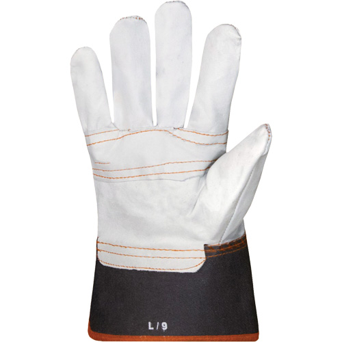 Endura&reg; Sweat-Absorbing Gloves, X-Large, Grain Cowhide Palm, Cotton Inner Lining Maritime Industrial Rubber
