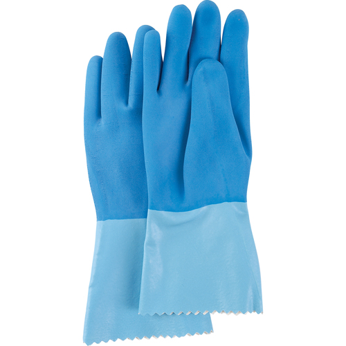 Blue-Grip Heavyweight Gloves, Size 6/Small, 12" L, Rubber Latex, Interlock Inner Lining, 45-mil Maritime Industrial Rubber