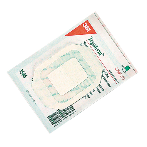 Tegaderm Transparent Dressing With Absorbent Pad, Rectangular/Square, 4", Plastic, Sterile Maritime Industrial Rubber