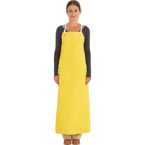 Reinforced Heavy-Duty Apron, Neoprene, 45" L x 35" W, Yellow Maritime Industrial Rubber