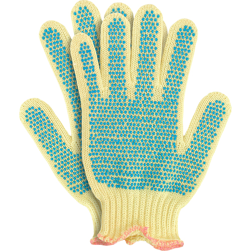 Gants en tricot avec pois, Taille Petit/7, Calibre 7, Rev&ecirc;tement PVC, Enveloppe en Kevlar, ANSI/ISEA 105 niveau 2 Maritime Industrial Rubber