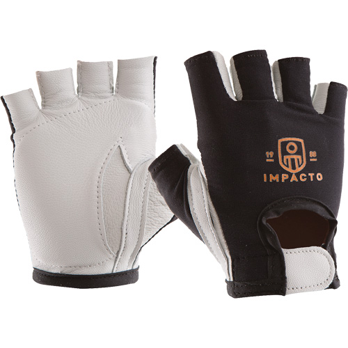 Anti-Impact Left-Hand Glove, X-Small, Goatskin/Split Leather Palm, Hook & Loop Cuff Maritime Industrial Rubber
