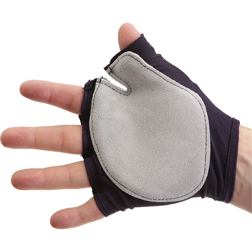 Tool Grip Fingerless Glove with Web Pad - Left, Size X-Small, Suede Palm Maritime Industrial Rubber